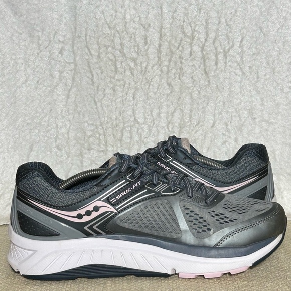 Saucony Womens Grey/Sliver Echelon 7 Running Athletic Sneakers Shoes SZ US 10 - Picture 6 of 11